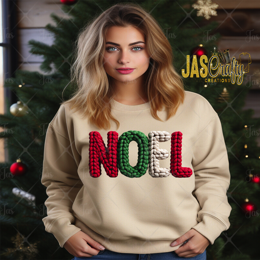 FAUX CHRISTMAS CHROCHET DTF GANG SHEET