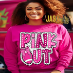 Load image into Gallery viewer, PINK OUT POLKA DOTS READY TO PRESS TRANSFER
