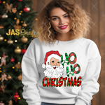 Load image into Gallery viewer, SANTA HO HO HO CHRISTMAS READY TO PRESS TRANSFER
