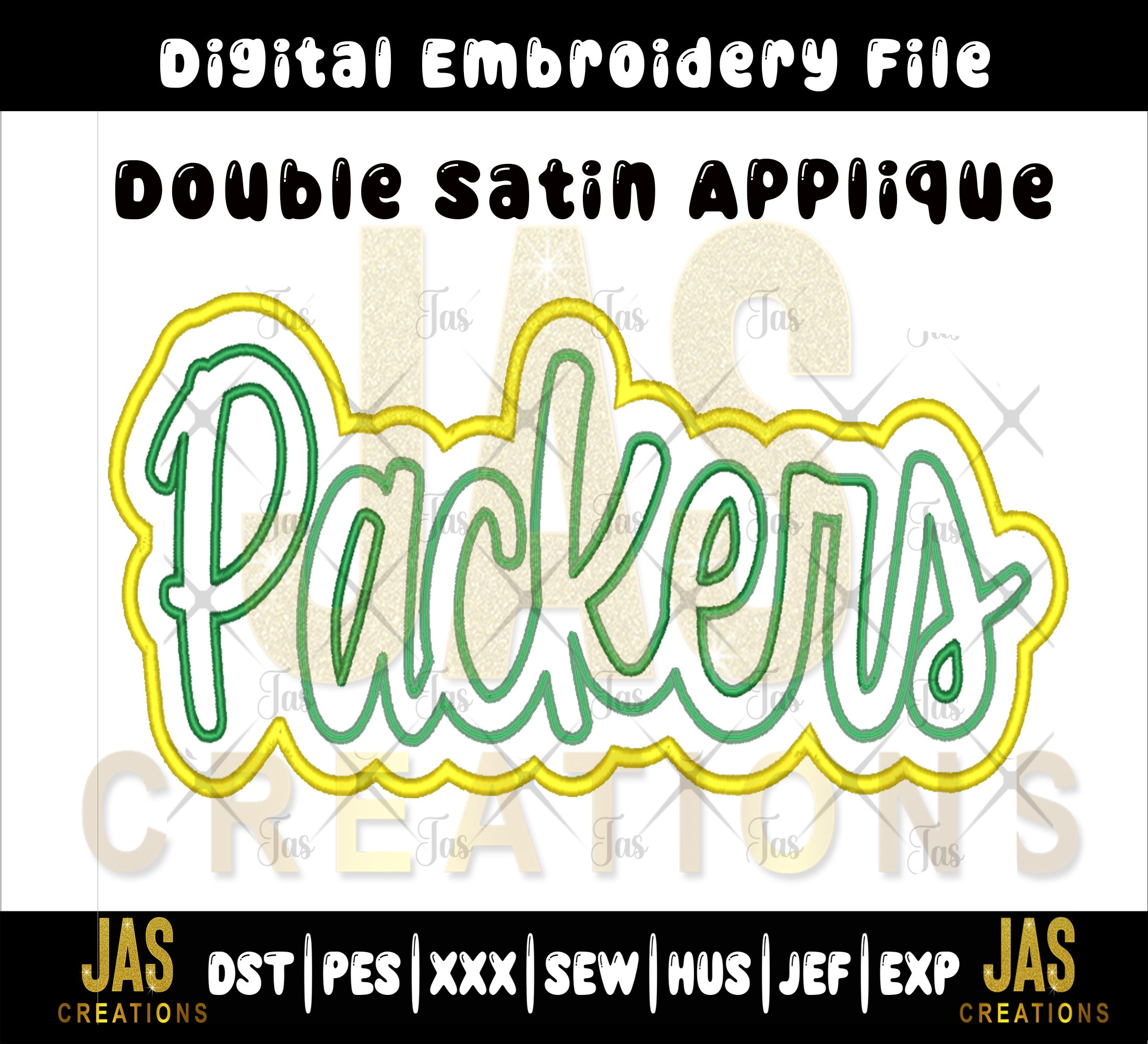 DOUBLE SATIN PACKERS APPLIQUE DIGITAL FILE