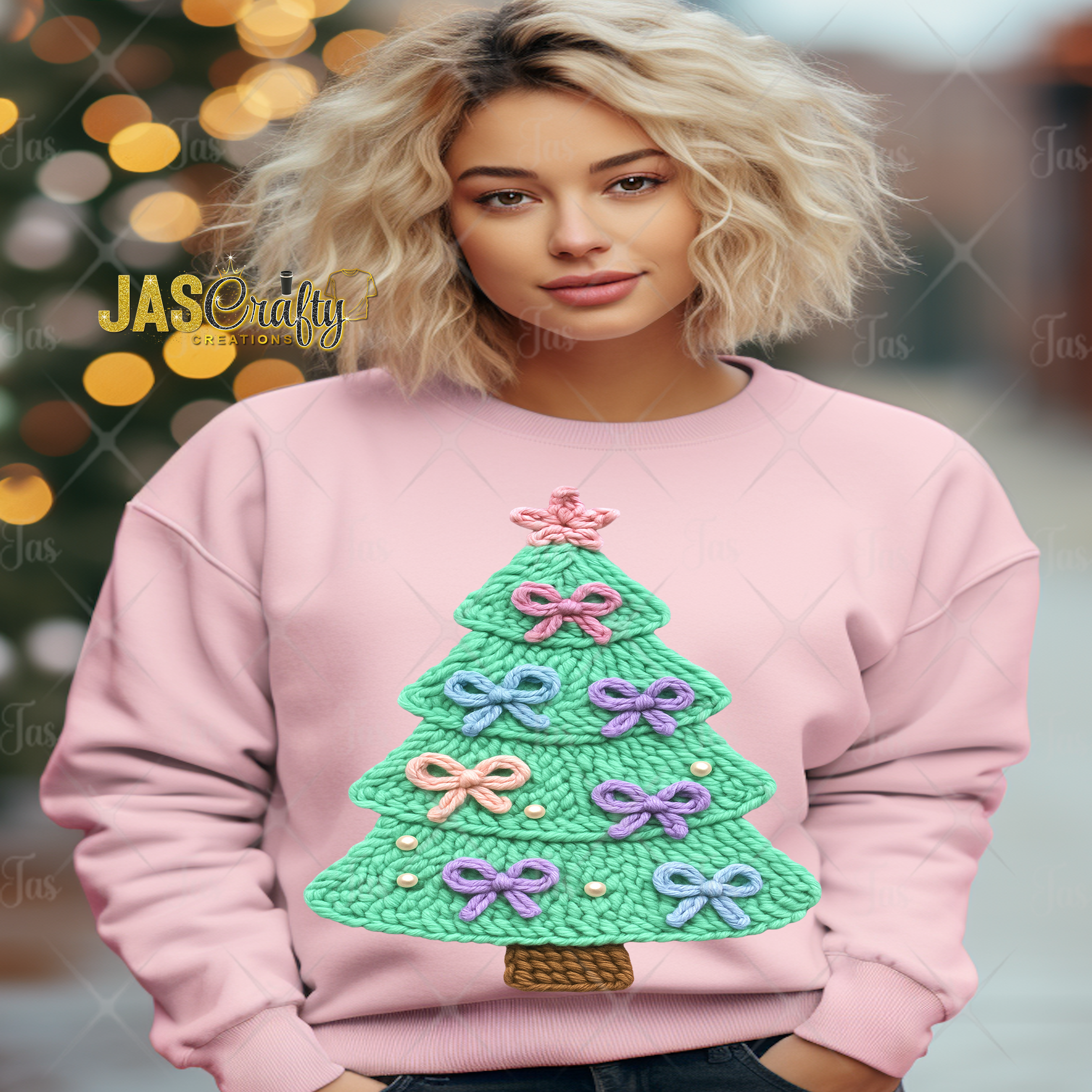 FAUX CHRISTMAS CHROCHET DTF GANG SHEET