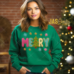 Load image into Gallery viewer, FAUX CHRISTMAS CHROCHET DTF GANG SHEET
