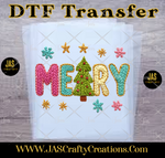 Load image into Gallery viewer, CHRISTMAS FAUX CROCHET  READY TO PRESS TRANSFERS
