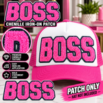 Load image into Gallery viewer, BOSS CHENILLE IRON ON PATCH
