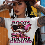 Load image into Gallery viewer, BOOTS ON THE GROUND PLAID READY TO PRESS TRANSFER
