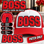 Load image into Gallery viewer, BOSS CHENILLE IRON ON PATCH
