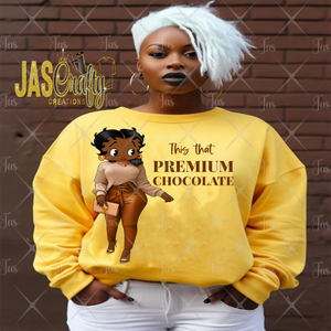 BETTY THIS THAT PREMIUM CHOCOLATE SHIRT