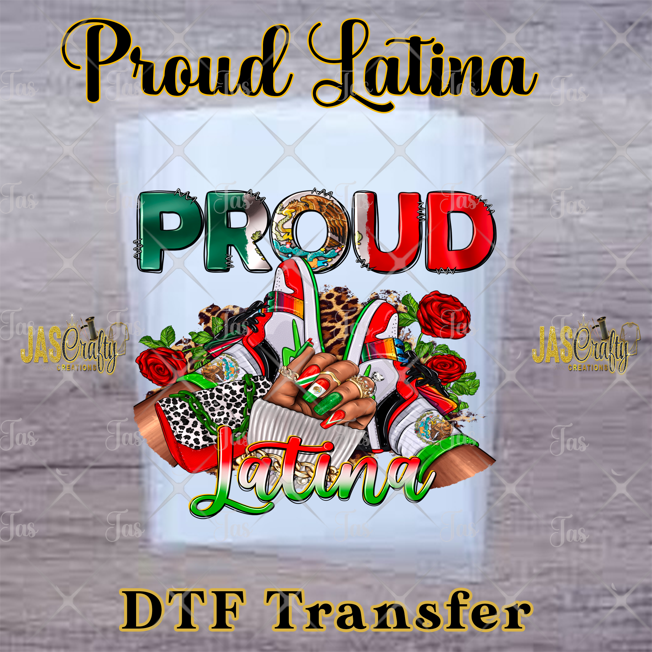 PROUD BONITA SNEAKERS READY TO PRESS TRANSFER