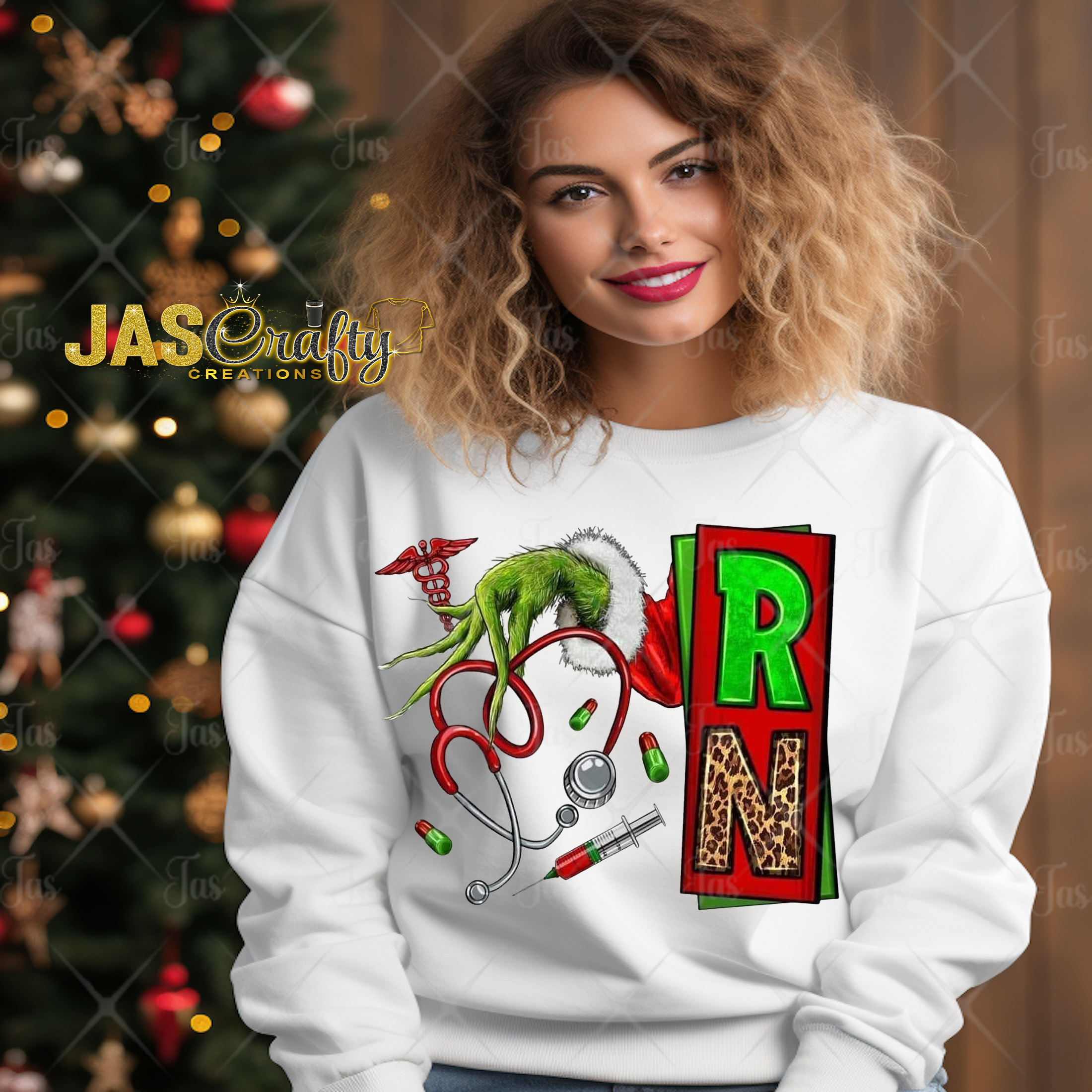 MEAN GREEN GUY HAND RN READY TO PRESS TRANSFER