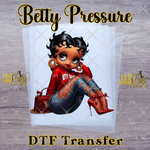 Load image into Gallery viewer, BETTY RED DESIGNER READY TO PRESS TRANSFER
