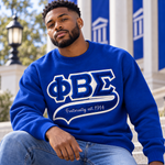 Load image into Gallery viewer, PHI BETA SIGMA 1914 EMBROIDERED SWEATSHIRT
