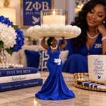 Load image into Gallery viewer, ZETA PHI BETA FINER LADY CANDLE HODLER
