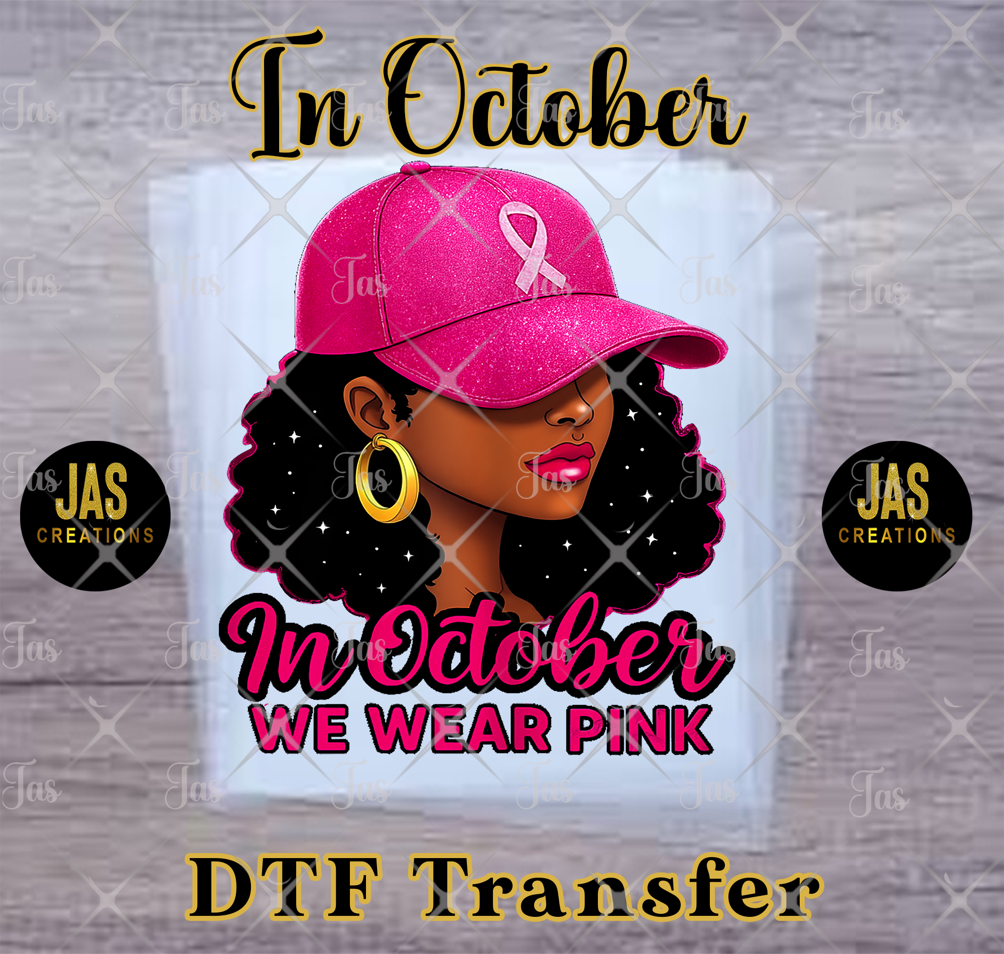 SPARKLE CANCER LADYREADY TO PRESS TRANSFER