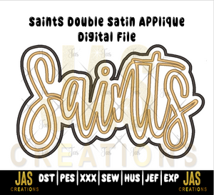 DOUBLE SATIN SAINTS APPLIQUE DIGITAL FILE