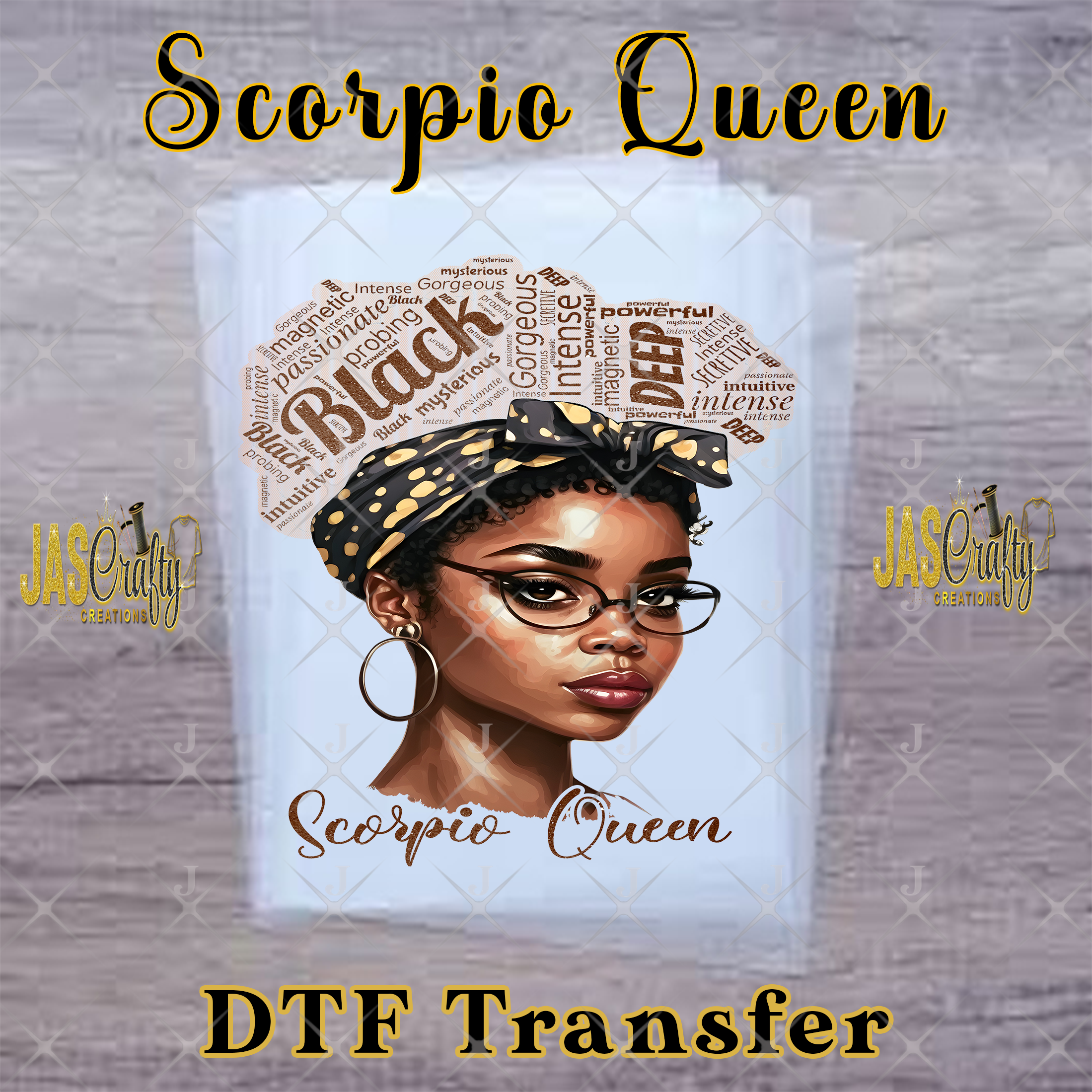 BLACK SCORPIO QUEEN READY TO PRESS TRANSFER