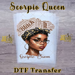 BLACK SCORPIO QUEEN READY TO PRESS TRANSFER