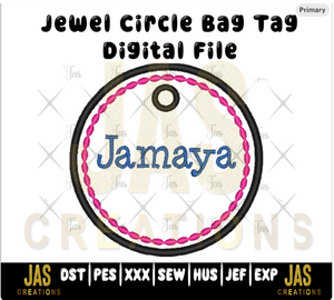 JEWEL CIRCLE ITH BAG TAG DIGITAL FILE