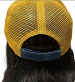 Load image into Gallery viewer, DISTRESSED DENIM FLORAL HAT
