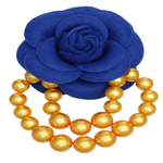Load image into Gallery viewer, SGRHO Flower Pearl Brooch
