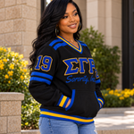 Load image into Gallery viewer, Sigma Gamma Rho Vneck Embroidered Sweatshirt
