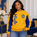 Load image into Gallery viewer, Sigma Gamma Rho Colorblock Embroidered Sweatshirt
