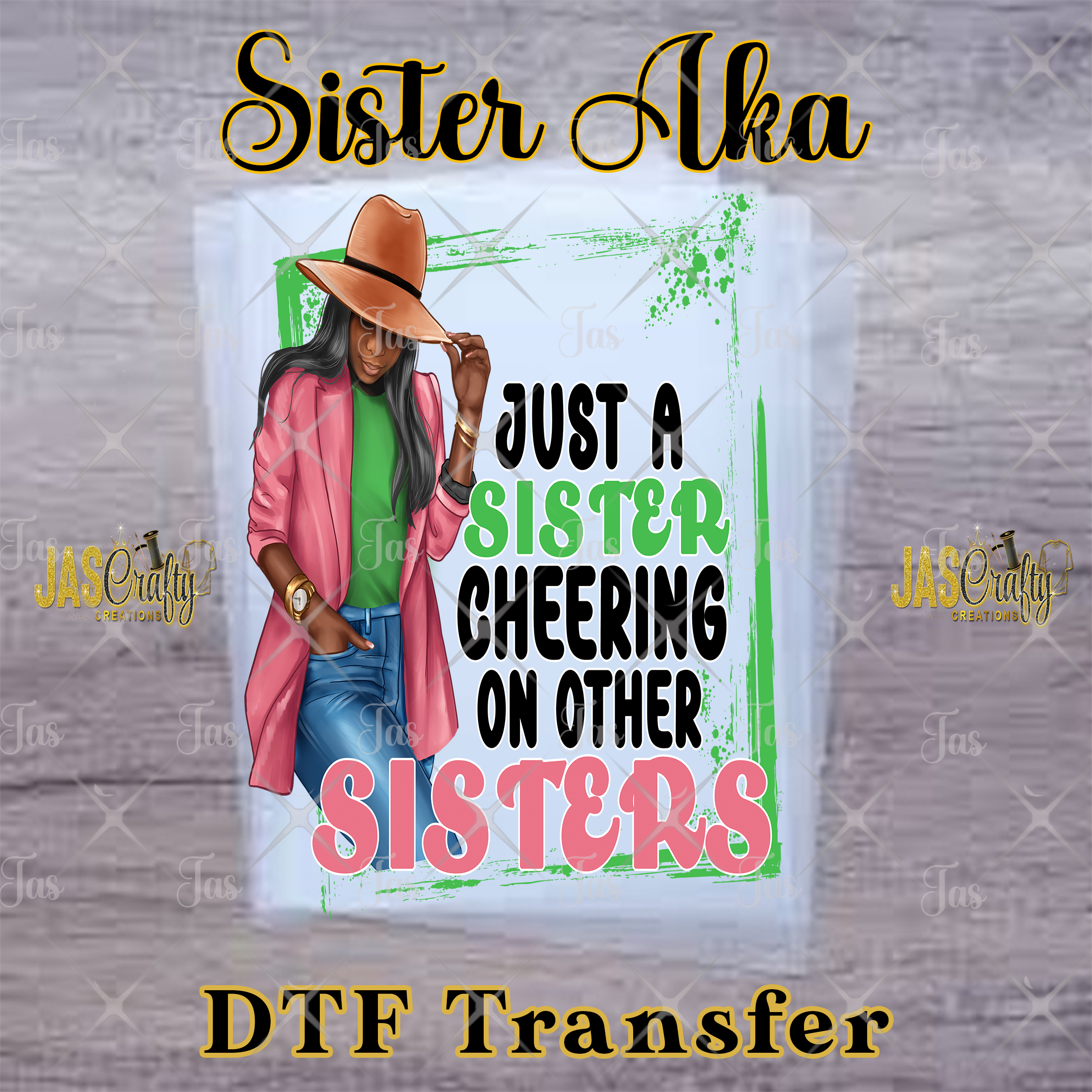 JUST A SISTER CHEERING AKA READY TO PRESS TRANSFER