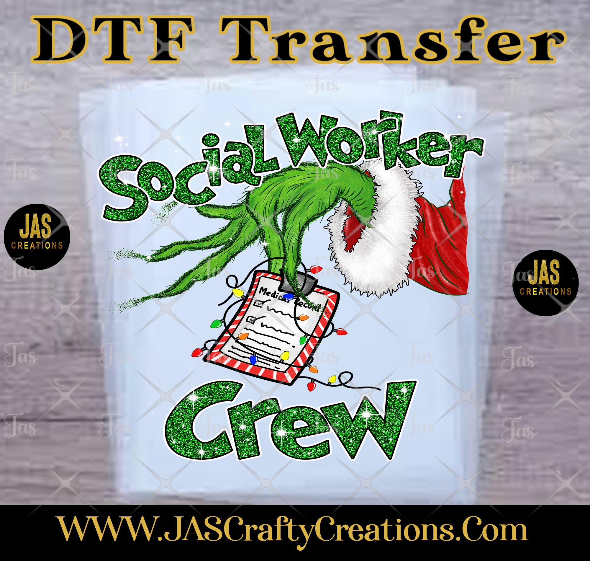 MEAN GREEN GUY SOCIAL WORKER READY TO PRESS TRANSFER