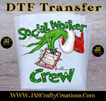 Load image into Gallery viewer, MEAN GREEN GUY SOCIAL WORKER READY TO PRESS TRANSFER
