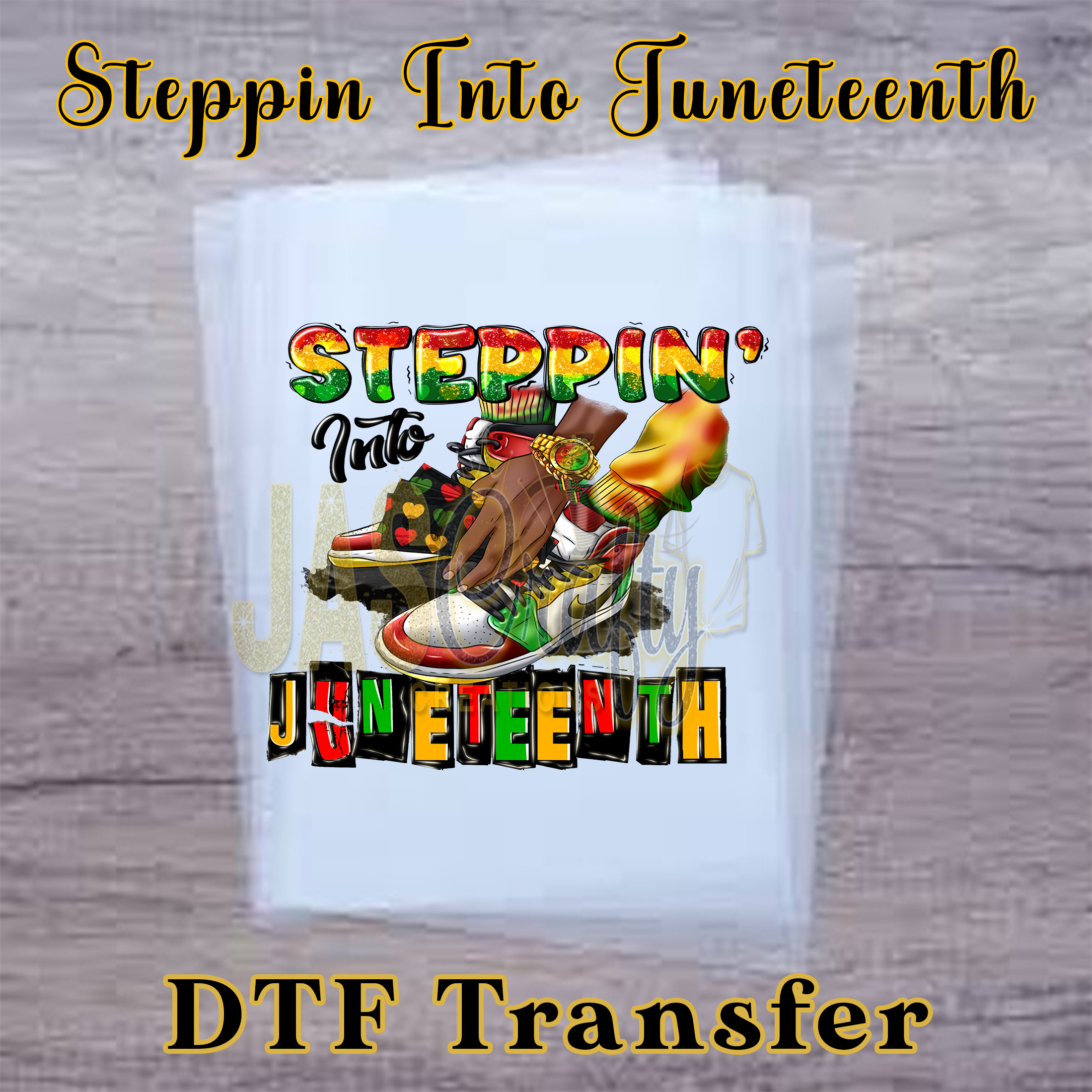 STEPPIN INTO JUNETEENTH SNEAKERS READY TO PRESS TRANSFER