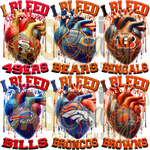 Load image into Gallery viewer, I BLEED TEAM SHIRTS (ALL TEAMS ARE IN THIS LISTING)
