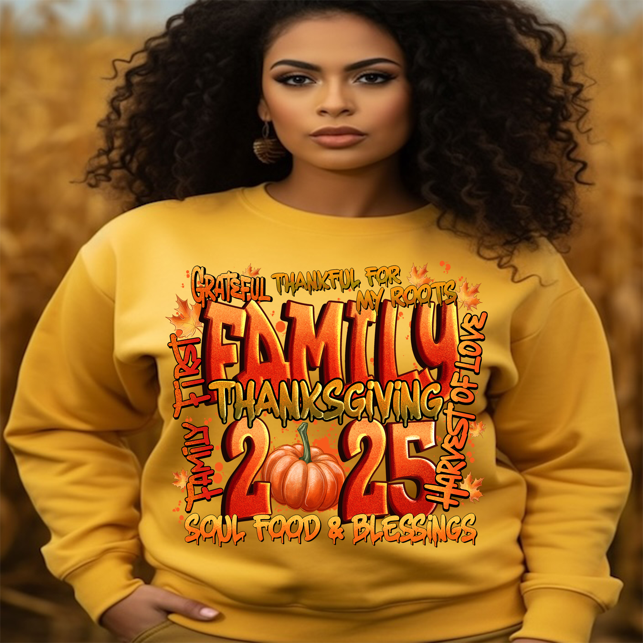 FAMILY THANKSGIVING 2025 DTF GANG SHEET