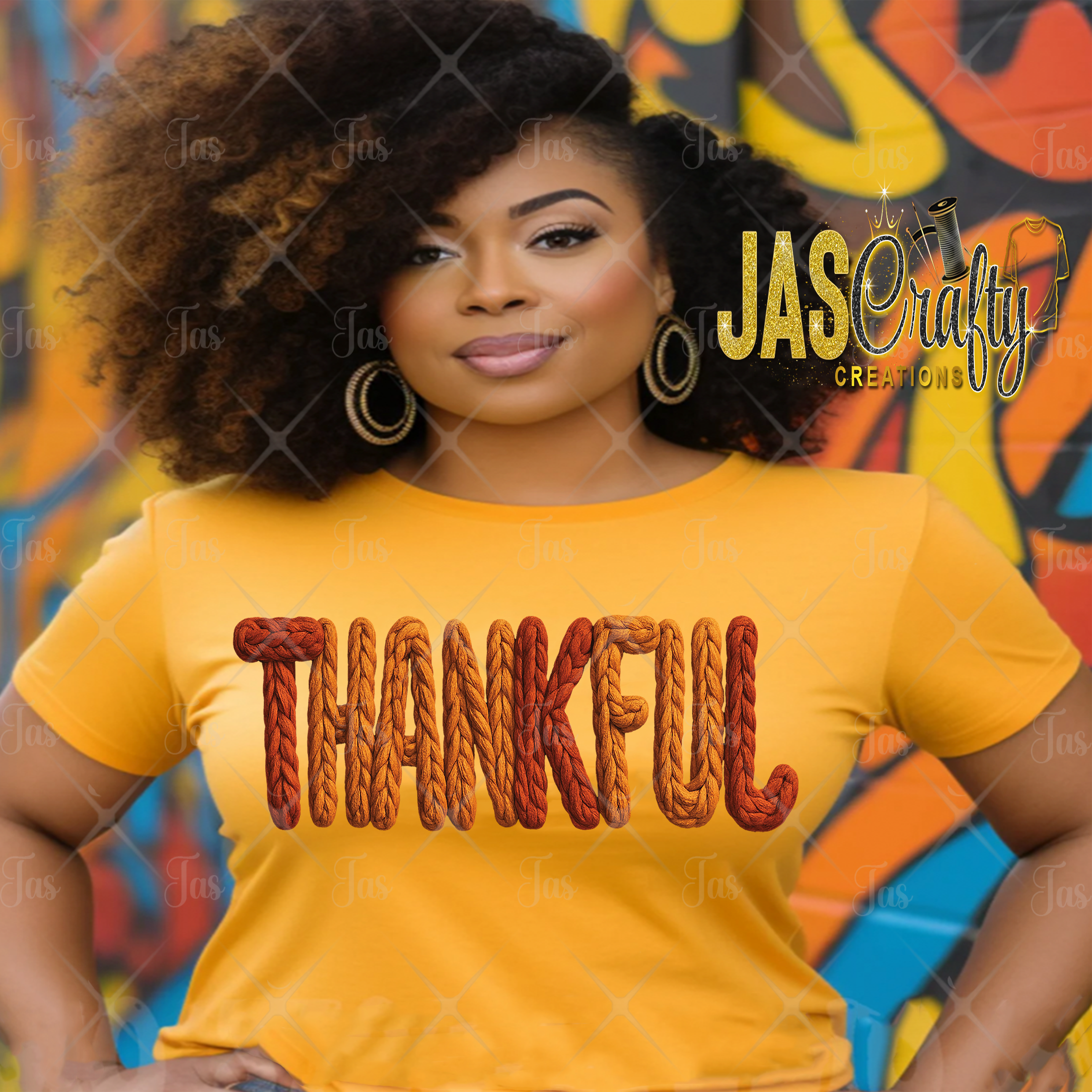 THANKFUL CROCHET READY TO PRESS TRANSFER