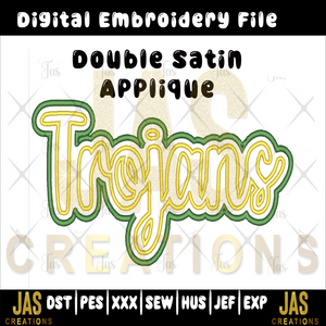 DOUBLE SATIN TROJAN APPLIQUE DIGITAL FILE