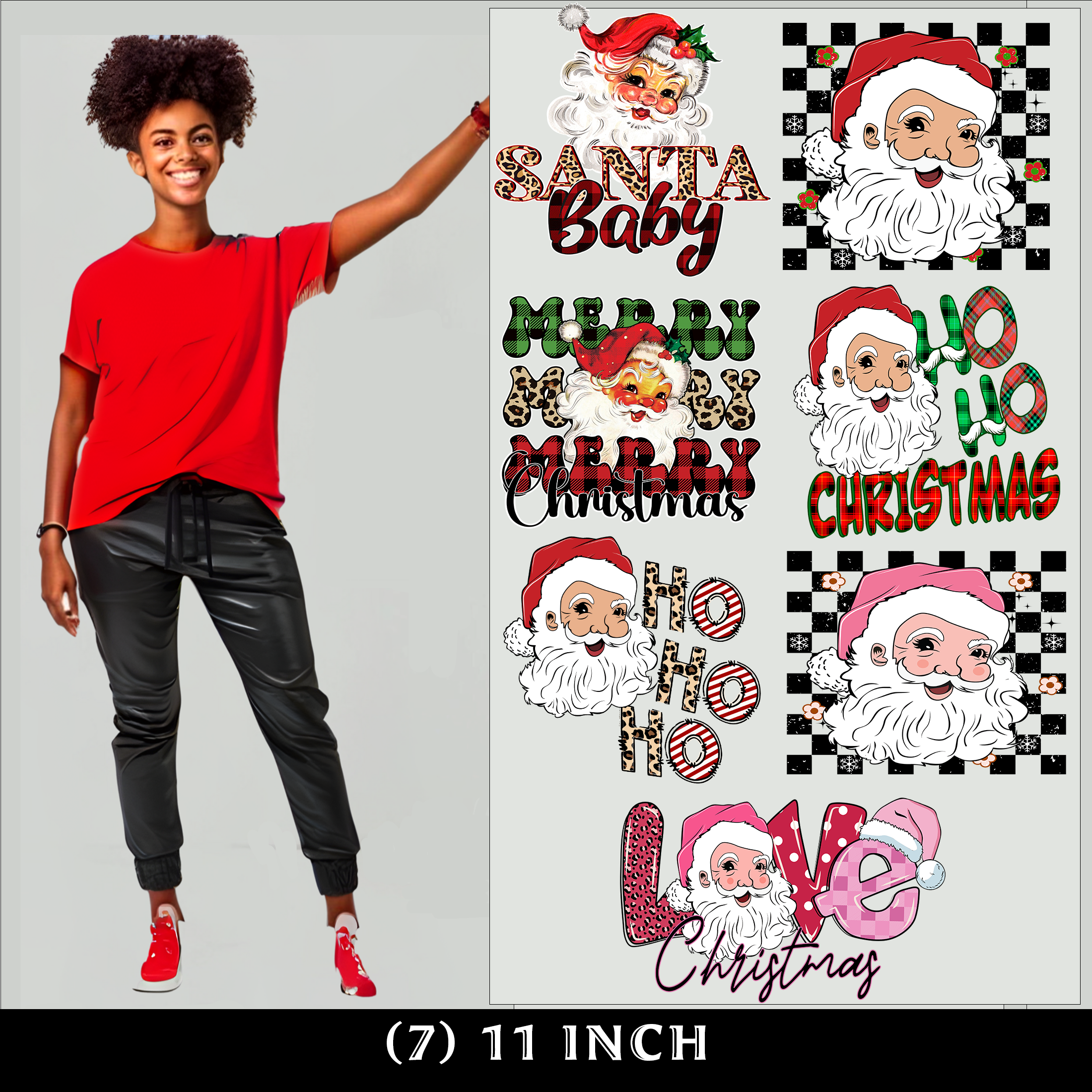 Santa  DTF GANG SHEET