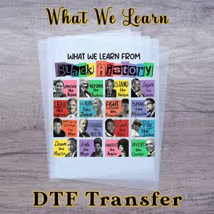 WHAT WE LEARN BLACK HISTORY READY TO PRESS TRANSFER