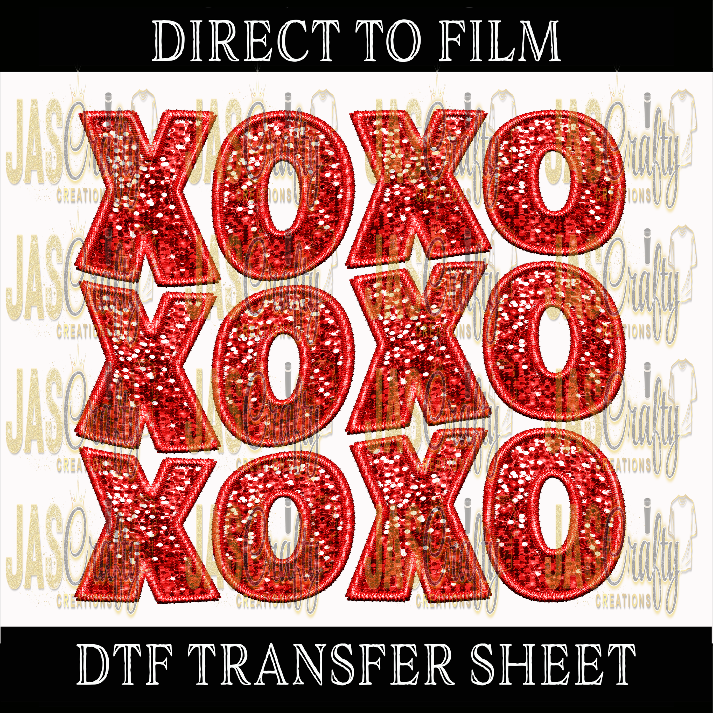 XOXO VALENTINE READY TO PRESS TRANSFER