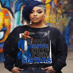 Load image into Gallery viewer, JUST A SISTER CHEERING ZETA SHIRT
