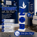 Load image into Gallery viewer, Zeta Phi Beta Floor Display Sign
