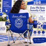 Load image into Gallery viewer, Zeta Phi Beta Soror Embroidered Chair
