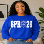 Load image into Gallery viewer, Zeta Phi Beta Crossing year Shirt Blue
