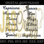 Load image into Gallery viewer, ZODIAC SIGNS EMBROIDERY FILE
