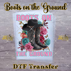 BOOTS ON THE GROUND (2) PREMADE GANG SHEET