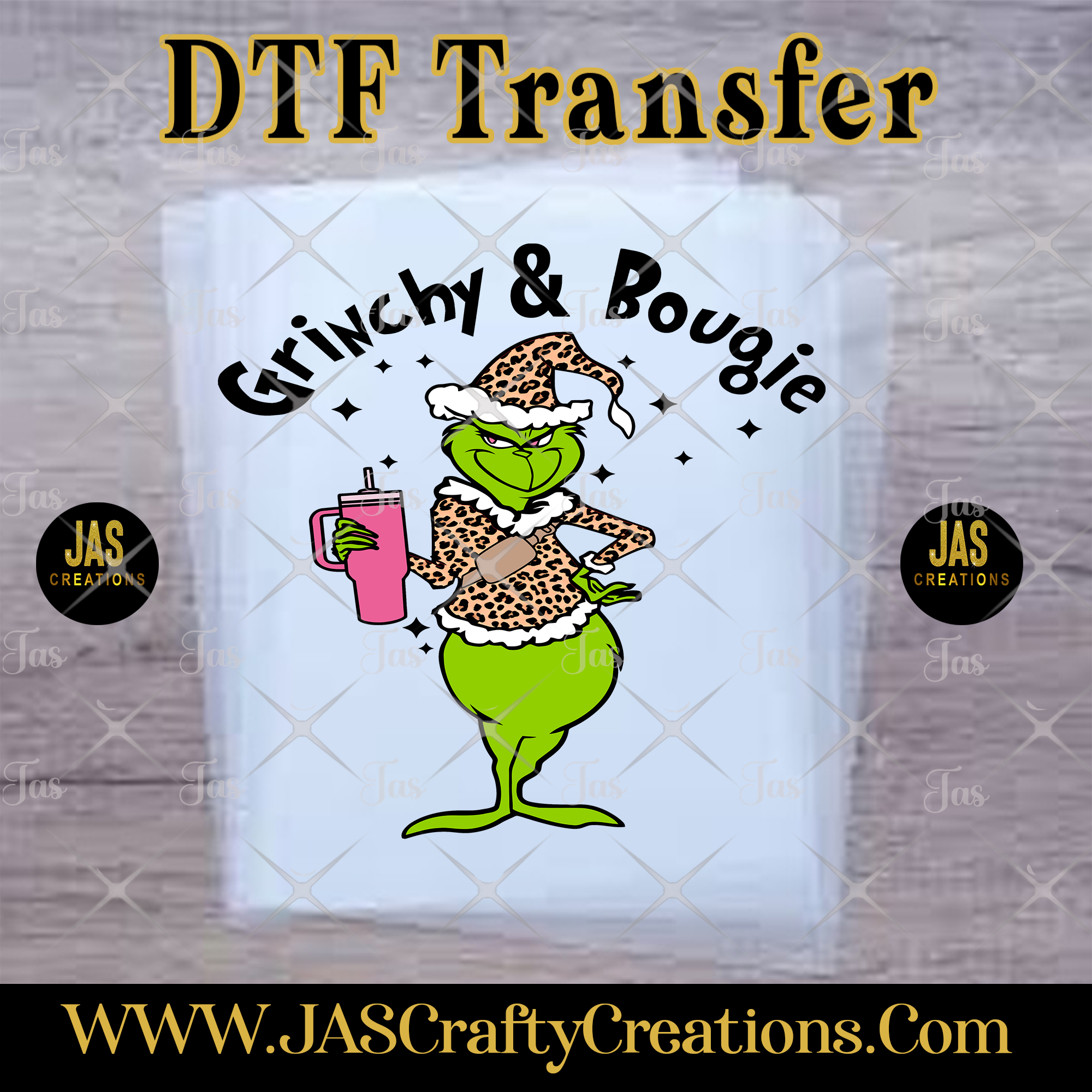 MEAN GREEN GUY CHEETAH BOUGIE READY TO PRESS TRANSFER