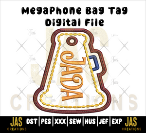 MEGAPHONE BAG TAG ITH DIGITAL FILE