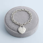 Load image into Gallery viewer, ZPB Silver 1920 Legacy Heart Lock Chain Bracelet
