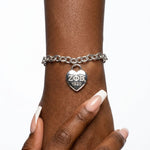 Load image into Gallery viewer, ZPB Silver 1920 Legacy Heart Lock Chain Bracelet
