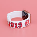 Load image into Gallery viewer, DST Sorority White Red 1913 Watch Band Strap Women
