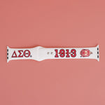 Load image into Gallery viewer, DST Sorority White Red 1913 Watch Band Strap Women
