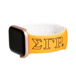 Load image into Gallery viewer, SGRHO Sorority Yellow Blue 1922 Watch Band Strap
