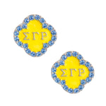Load image into Gallery viewer, Blue Gold Sorority Studs SGRHO
